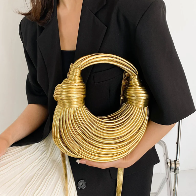 Gold Luxury Rope Clutch